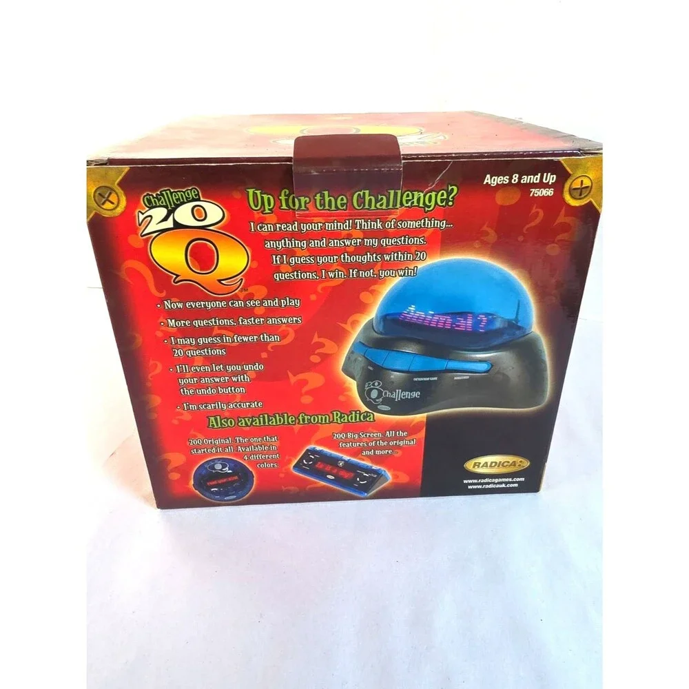 Vintage Challenge 20 Q Electronic Guessing Game Rare Black Color